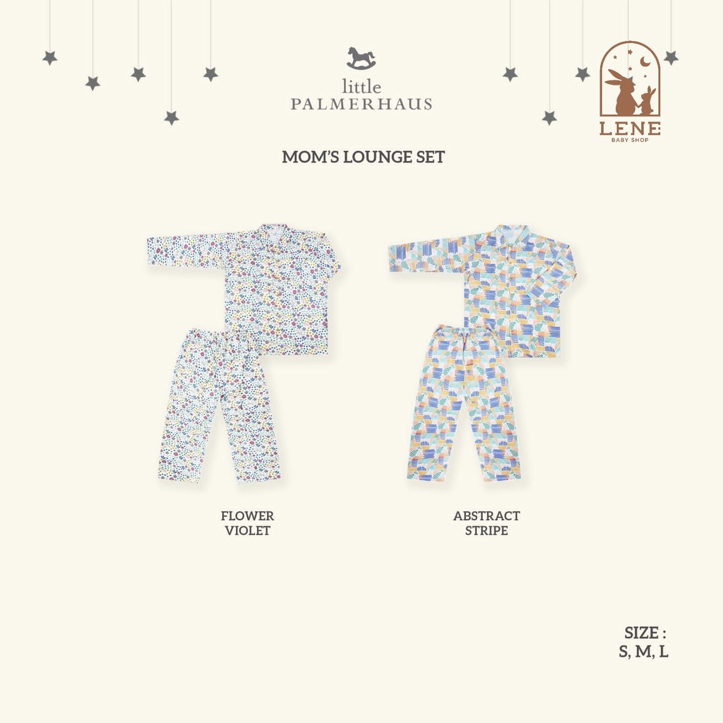 Mom's Lounge Wear Set Long by Little Palmerhaus (Setelan Ibu Panjang)