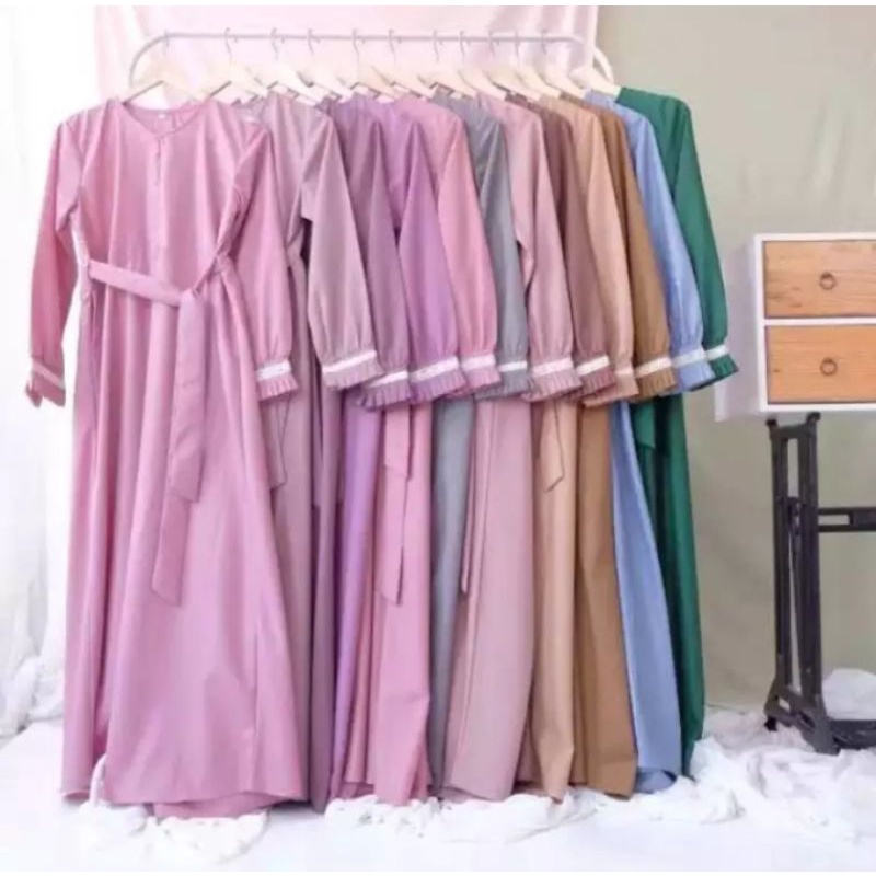 PROMO GAMIS POLOS TOYOBO FODU ORI PREMIUM TERBARU TERLARIS TERMURAH LENGAN RENDA