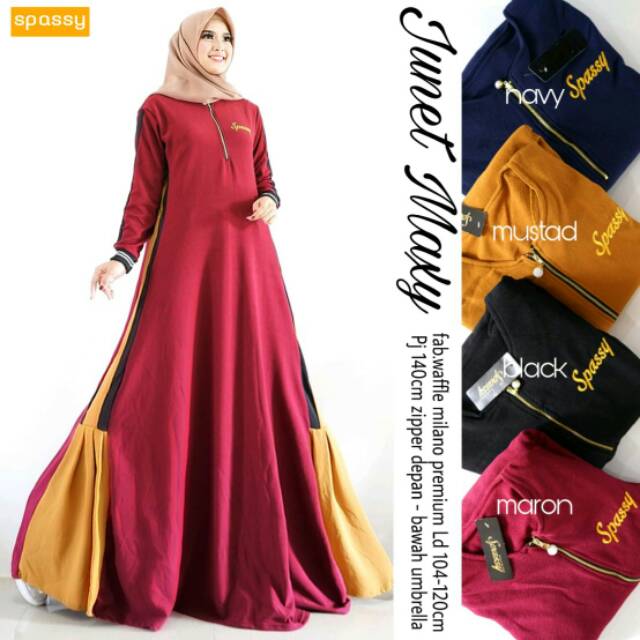 Gamis waffle milano premium jumbo