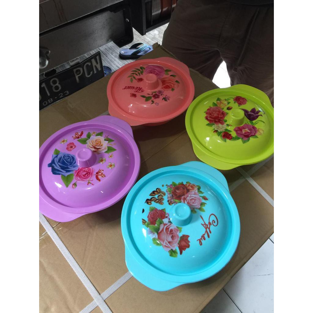 (COD)mangkok saji/mangkok bunga plus tutup/wadah mangkok serba guna