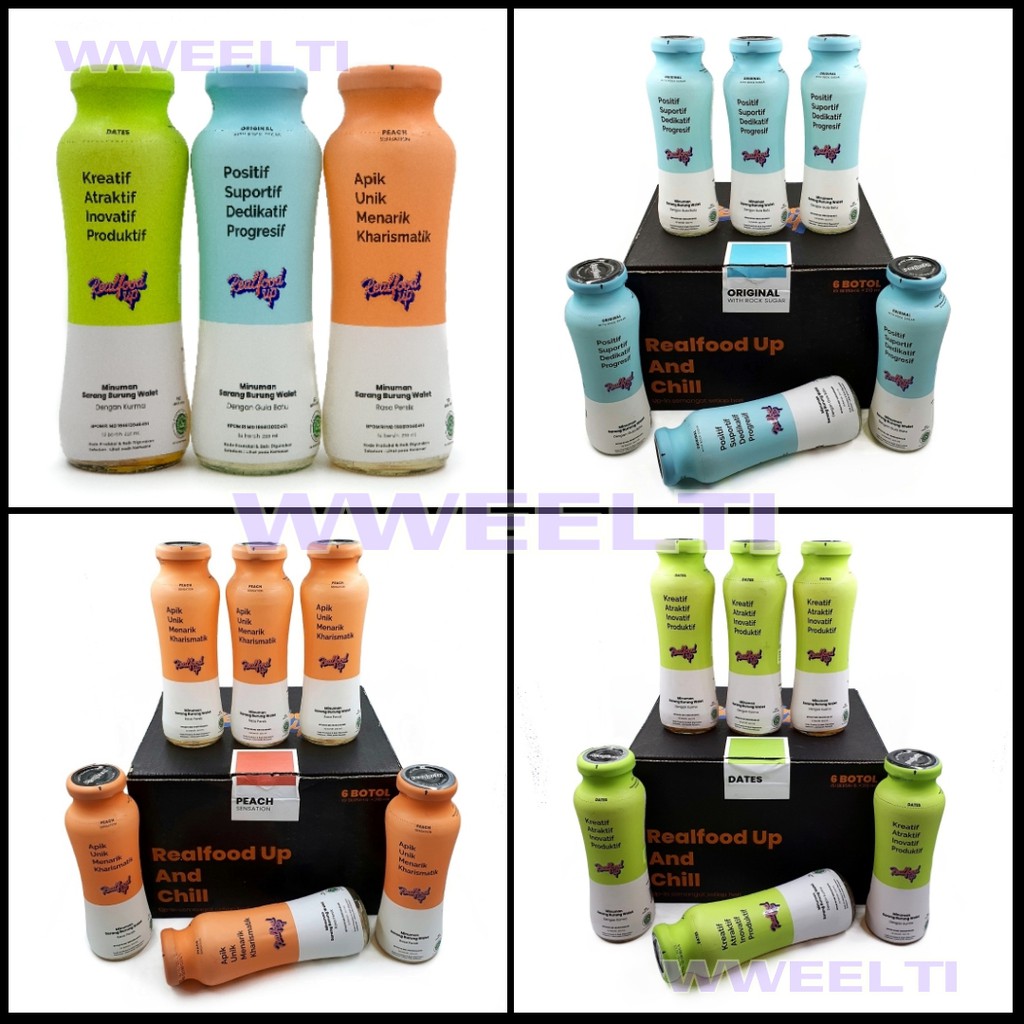 

Realfood Up Minuman Sarang Burung Walet Asli Isi 6 Botol