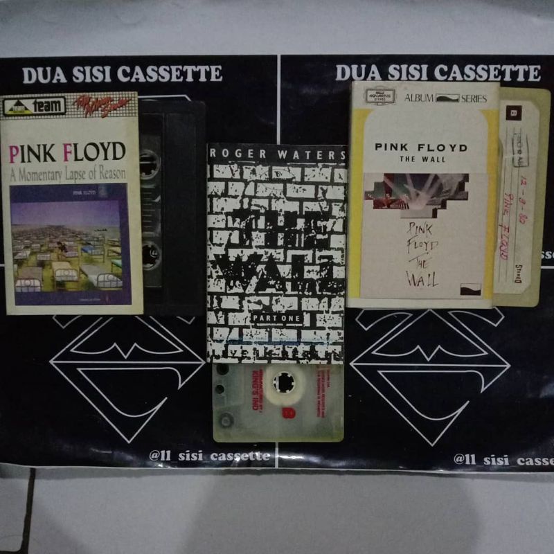 paket kaset pita pink floyd a momentary - the wall - roger waters