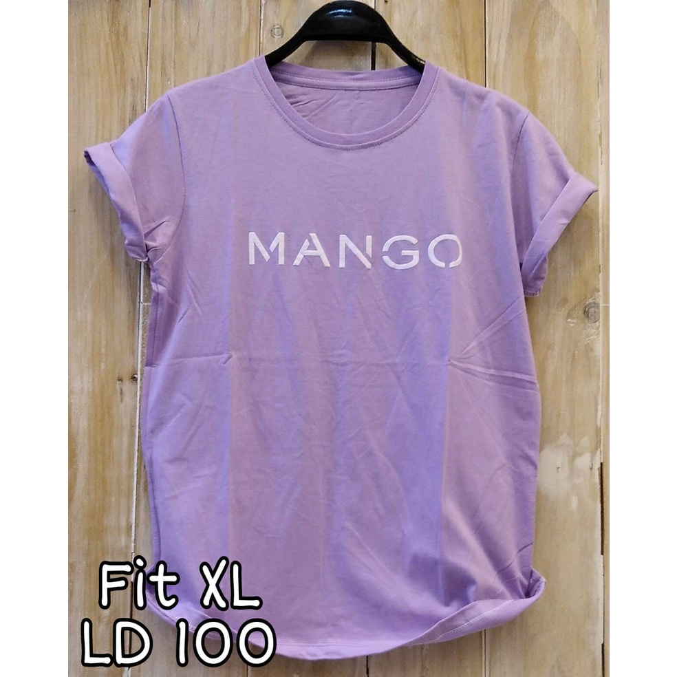 Kaos Wanita Fit XL LD 100 cm Lengan Pendek Baju Perempuan Distro Jumbo Oversize Bigsize Pakaian Tshi