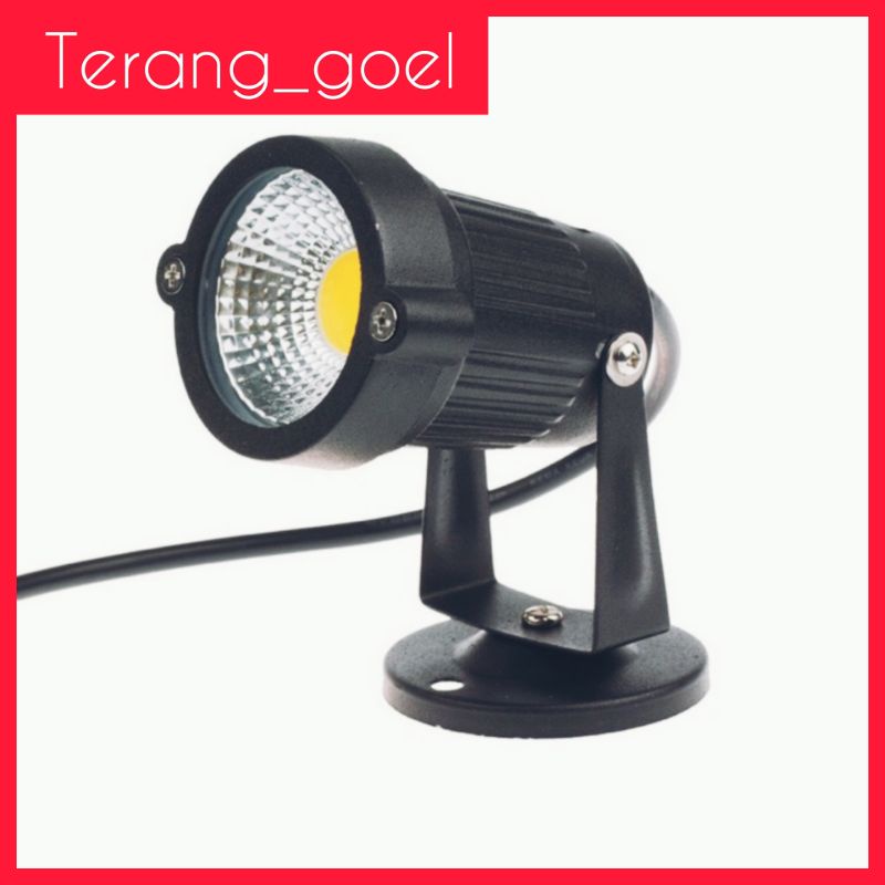 LampuTaman Tancap Led COB / Lampu Sorot Led Tancap dan Tempel