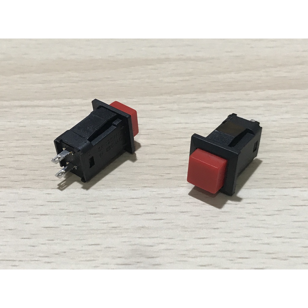 SWITCH PUSH BUTTON SAKLAR ON OFF 2 PIN KOTAK 3A 125V 1A 250V DS-429