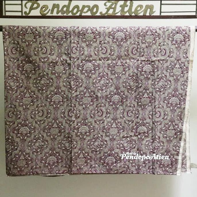 Top Terlariis Kain Batik Genes Bahan Katun Warna Dasar Ungu (Ws73)