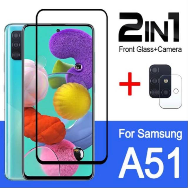 Tempered Glass Samsung A51 + Tempered Glass Camera Samsung A51 2in1 SC