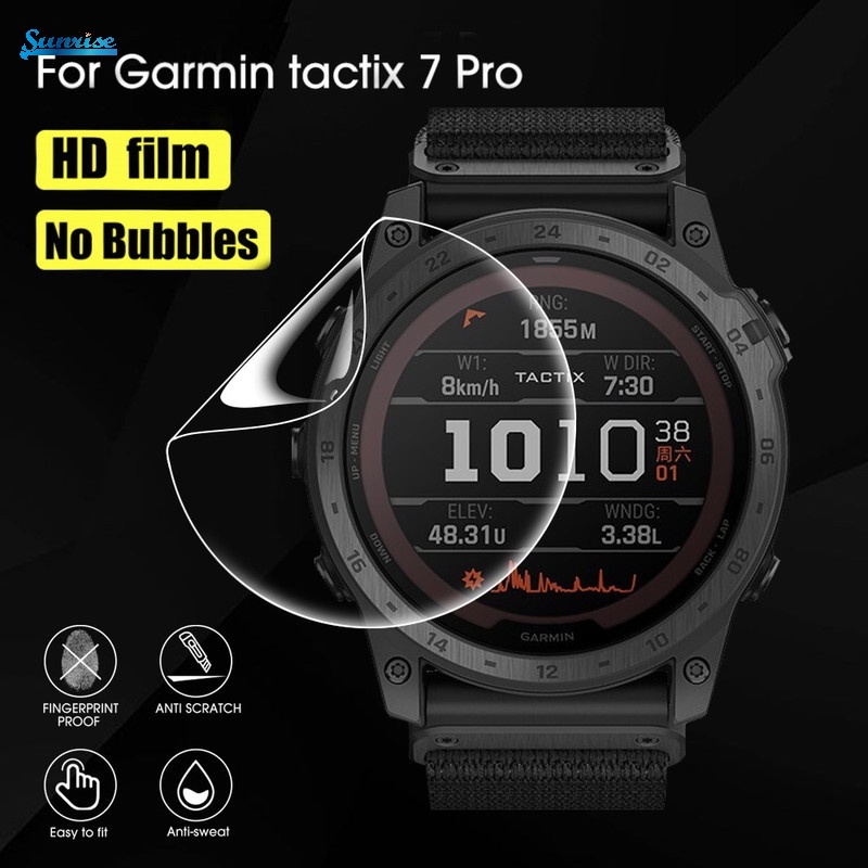 Film Pelindung Layar Smartwatch Garmin Tactix 7 Pro Full Cover Anti Gores / Gelembung