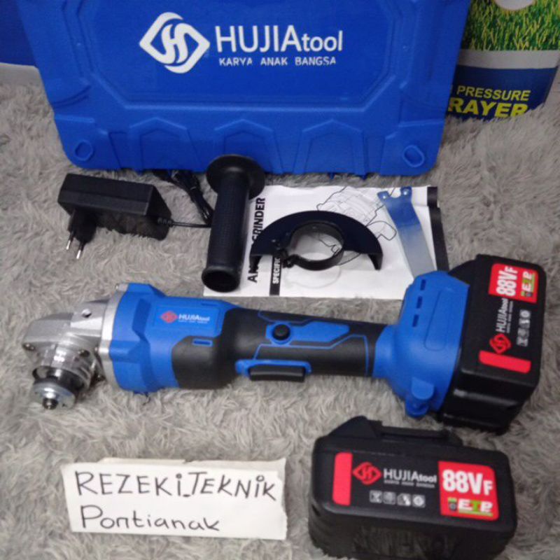 HUJIA GERINDA BATERAI 88VOLT 2BATERAI