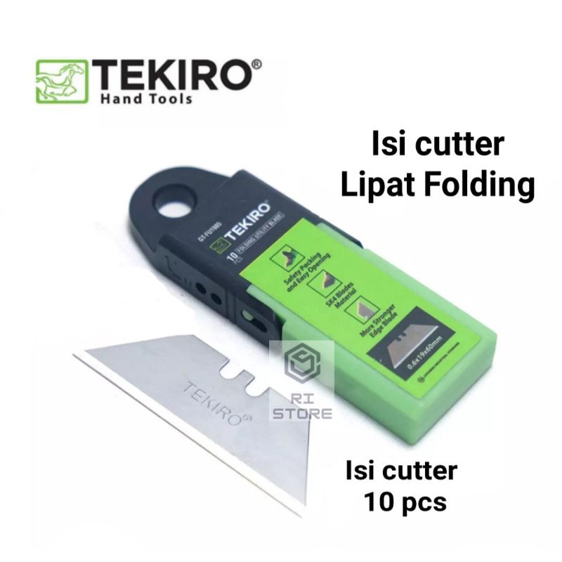

isi Ulang Pisau Cutter/Refill Cutter BESAR 18mm TEKIRO isi 10 pcs