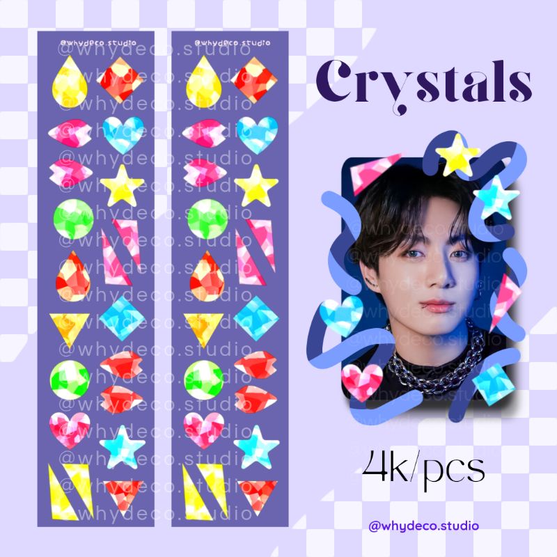 

whydeco - Crystals Deco Sticker Sheet