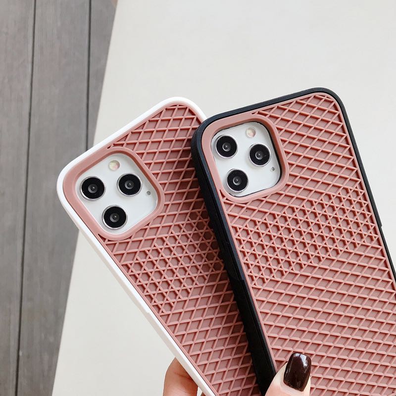 VANS casing Waffle CASE untuk iphone 12 12mini Pro MAX 11 PRO MAX XS XR MAX Rubber Phone Case