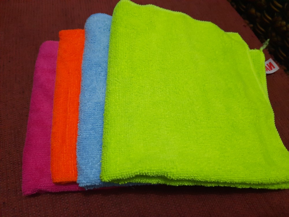 Kain Lap Microfiber Nagata (isi 4) / Daya Serap Sangat Bagus Dan Awet- Produk Original