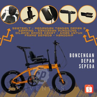 Kursi Boncengan Sepeda Lipat Jok Sandaran Tambahan Sepeda Selly