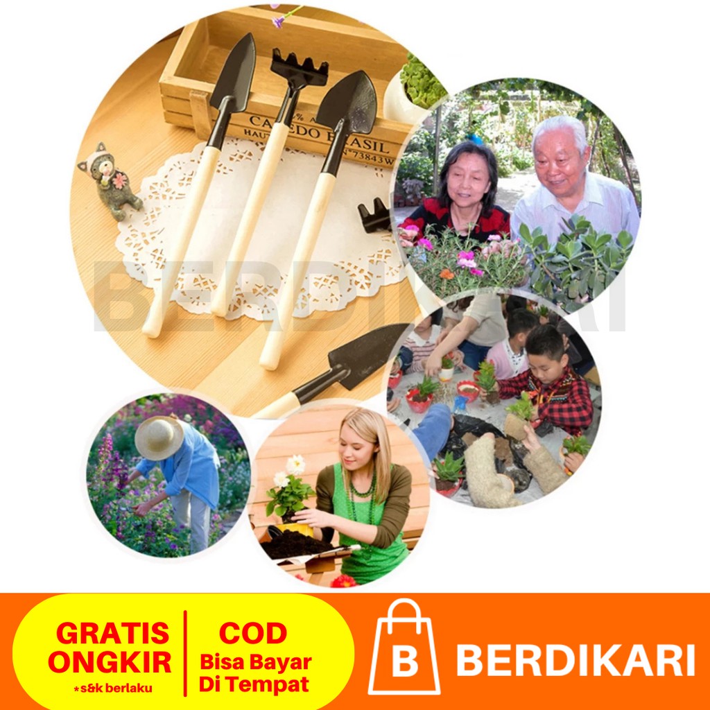 Alat Berkebun 3 in 1 / Sekop Mini / Cangkul Mini