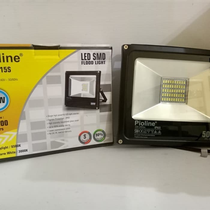 Lampu sorot 50w pioline kap sorot led 50 watt floodlight smd lampu tembak 50w 50watt