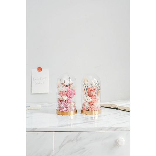 Dome Glass Dried Flower