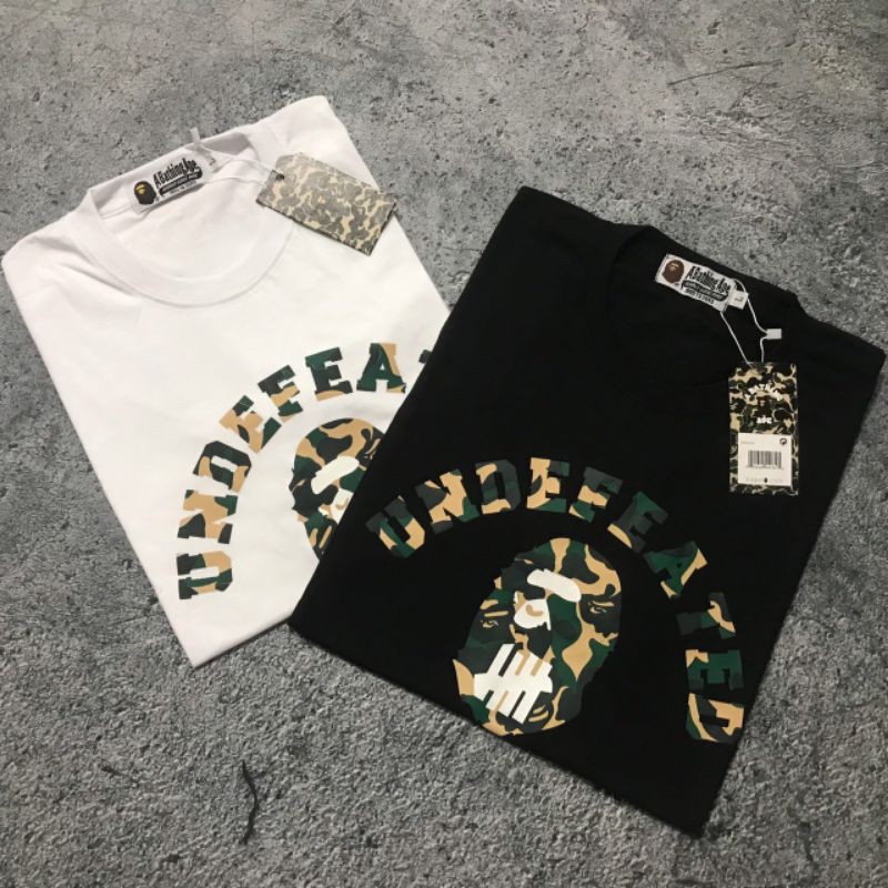 KAOS T-SHIRT BAPE X AAPE UNDEFEATED FULLTAG &amp; LEBEL