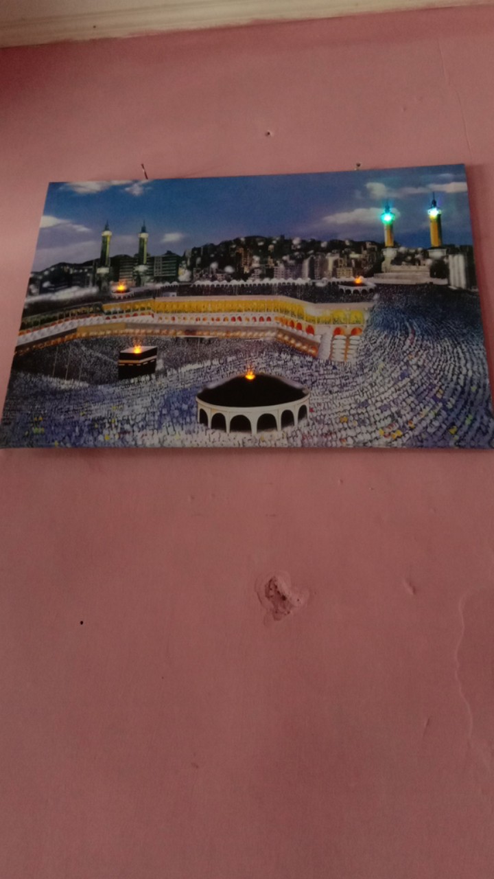 Kaligrafi Kanvas Lampu Led Hd-153 Ukuran 50x70 Cm (08316/08319/08322/08325/08328)