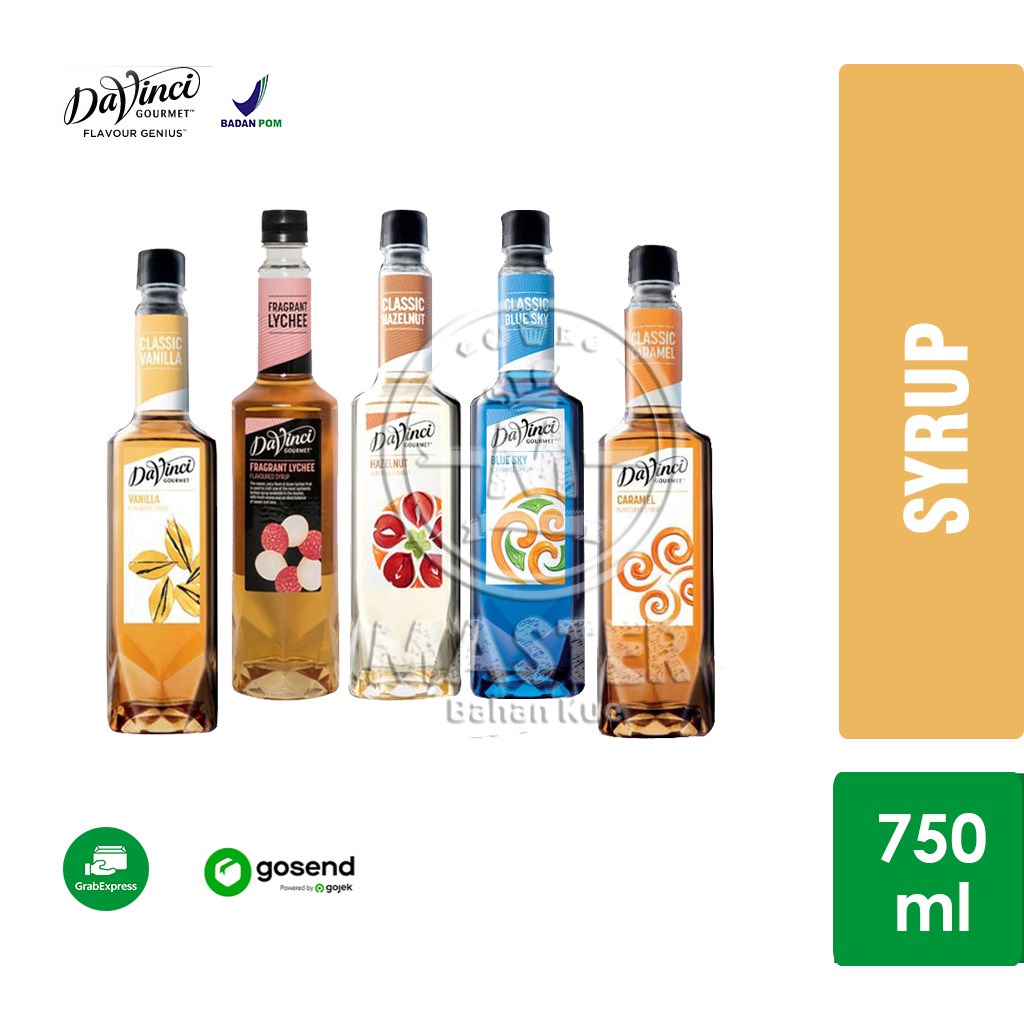 

Davinci Syrup Vanilla / Caramel / Hazelnut / Leci / Blue Sky 750ml [KHUSUS INSTANT]