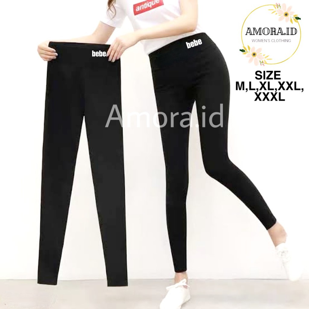 AMORA Celana Legging BEBE Tebal Size S M L XL XXL XXXL