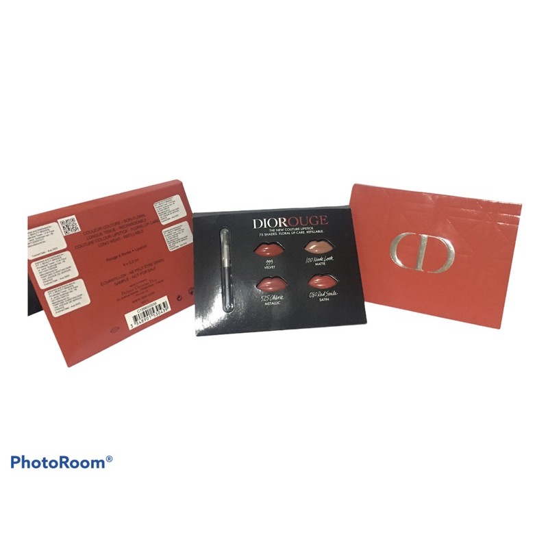 Dior Ronge The New Couture Lipstick Sample Card