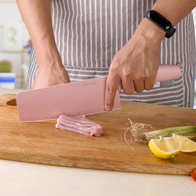 

Pisau Set Dapur Stainless steel dan Holder Warna Pastel Quick Seller