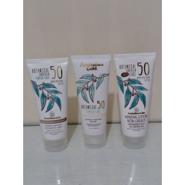 Australian Gold Botanical Sunscreen spf 50 (3 pilihan)