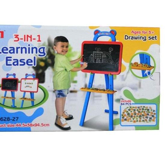 

Best! Mainan Anak LEARNING EASEL / PAPAN TULIS 3 IN 1 愛