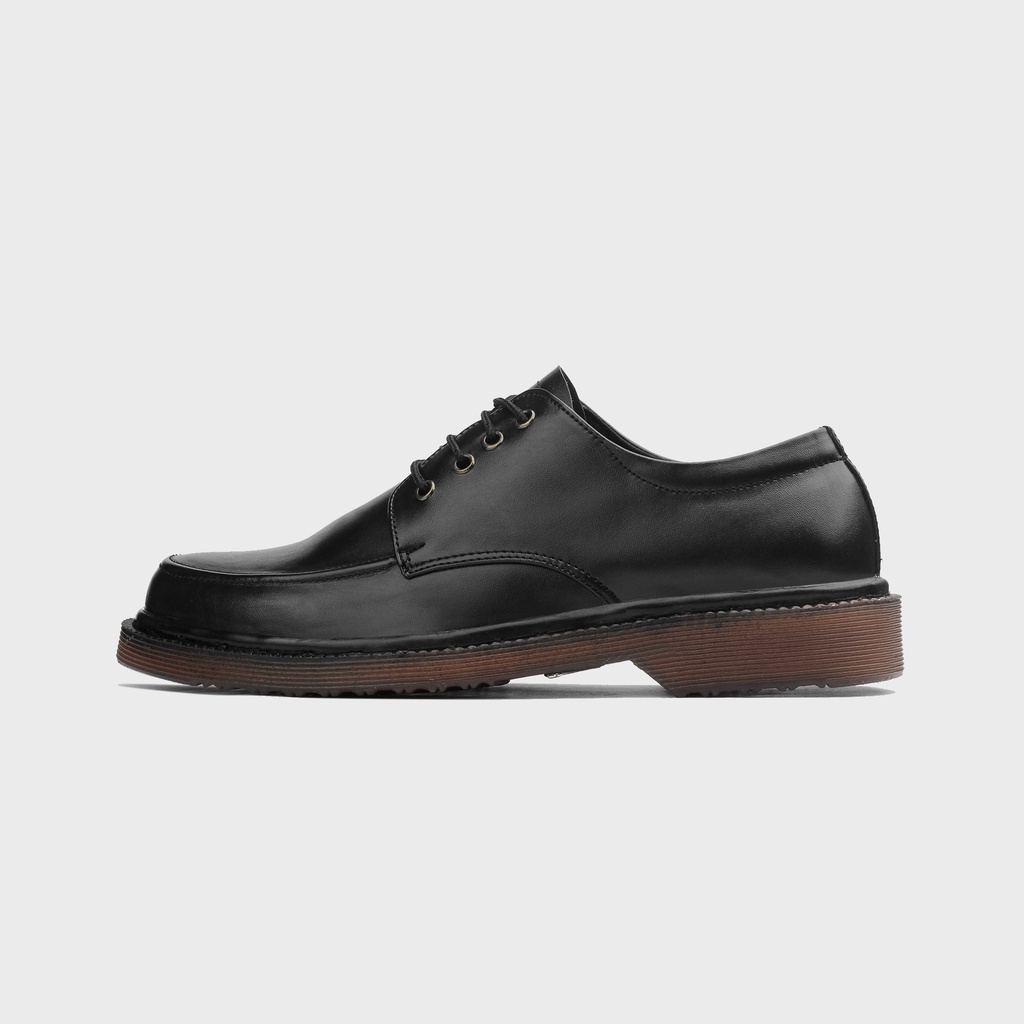 Lectra Black | Sepatu Oxford Pantofel Formal Kasual Kerja Kuliah Pria/Cowok/Men Ori Lokal | FORIND x Erabor