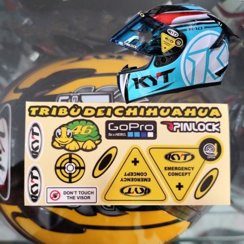sticker visor KYT / helm KYT