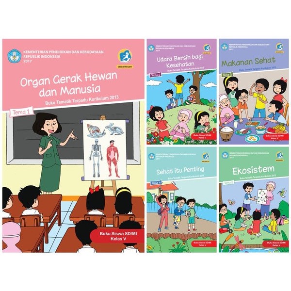 

❤BISA COD❤ Paket Tematik Kelas 5 SD Diknas Semester 1 Tema 12345 Revisi 2017
