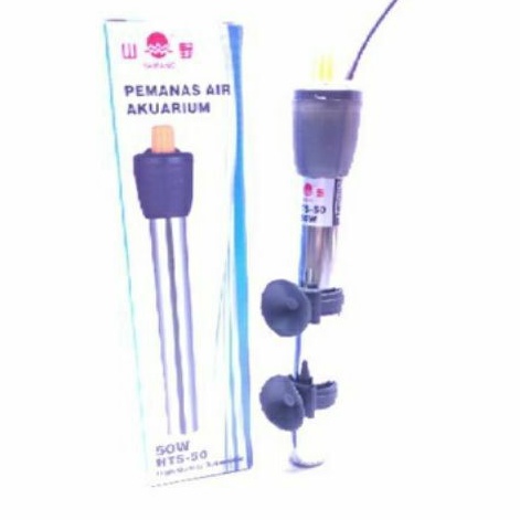 Pemanas aquarium HEATER STAINLESS YAMANO 50WATT