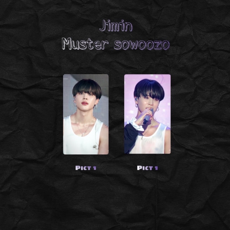 photocard pc lenticular holo jimin muster sowoozoo