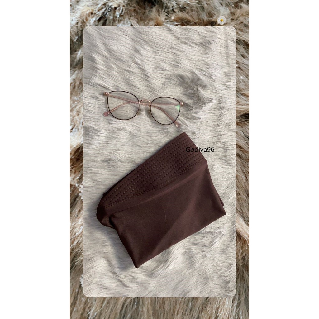Godiva96 - JILBAB VOLLY SPORT OLAHRAGA / HIJAB INSTAN SPORT / OLAH RAGA MEDAN-VOLLY. Coklat Tua