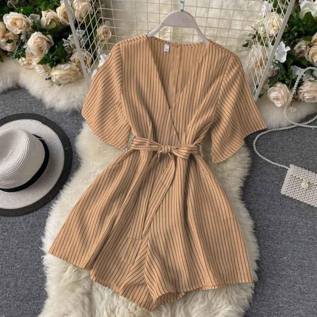 *[HNFK] Jumsuit Soila / Jumpsuit Pendek Korea / Jumpsuit Elene / Baju Jumpsuit Wanita Terbaru / Jumpsuit salur