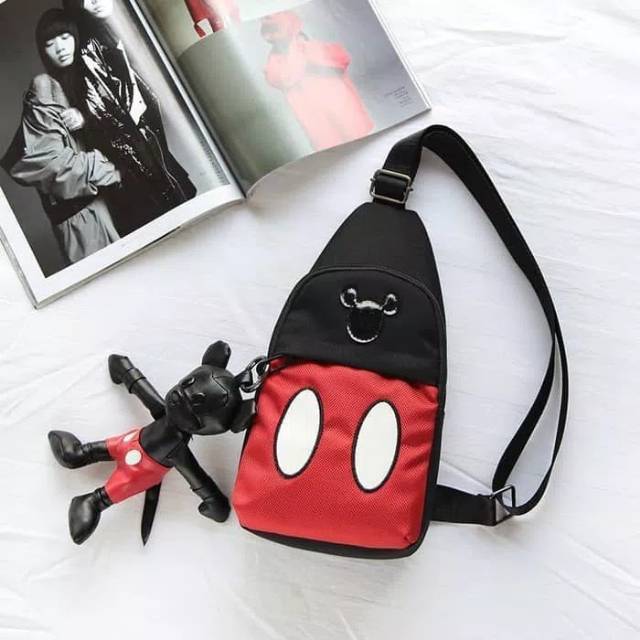Tas selempang anak pria wanita mickey minnie mouse#bodypack bag mickey mouse