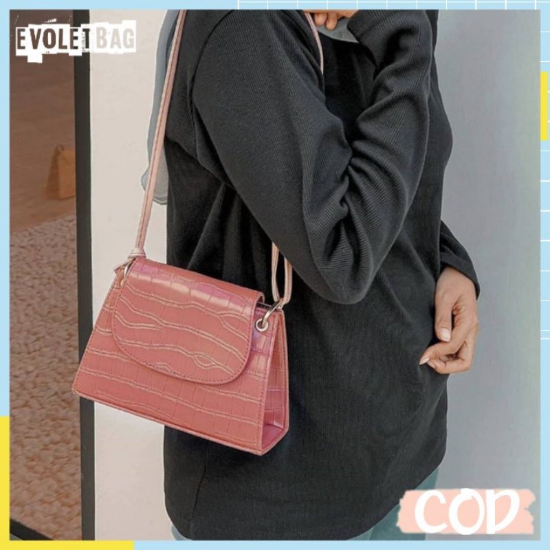 TAS SELEMPANG WANITA MURAH MINI KECIL TAS VINTAGE KOREA 