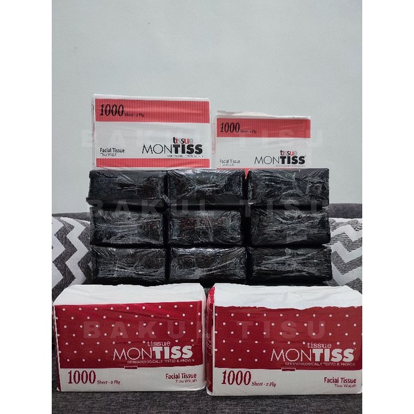 Facial Tissue Montiss 1000 gr 1000 sheet / Tisu Wajah / Tisu murah-4