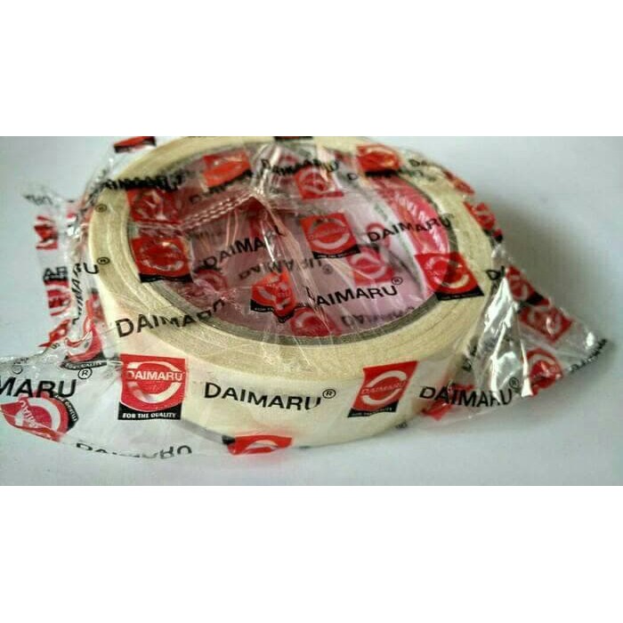 

Lakban Kertas Daimaru / Masking Tape 24mm 1" 1 inchi Selotip Isolasi