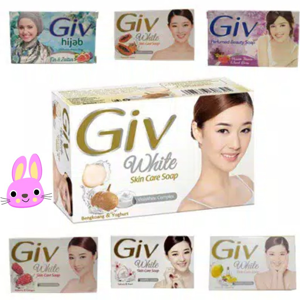 Giv white ( Batang ) sabun mandi wangi 76gr skin care soap buah (no.186)