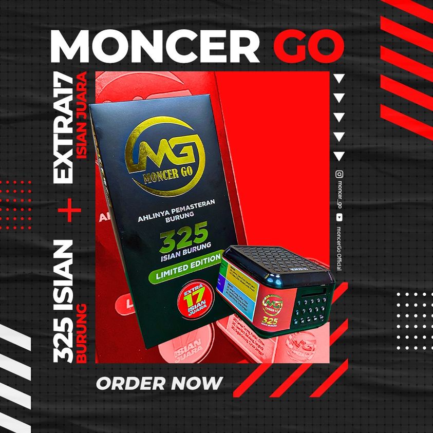 NEW MONCER GO ORIGINAL SPEAKER MASTERAN SUARA BURUNG KICAU 325 suara burung profesional