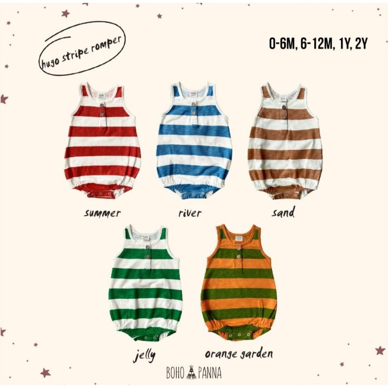 Hugo Stripe Romper / Hugo Romper Disney Bohopanna B32