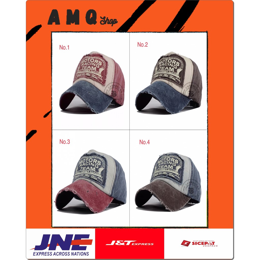 Topi / Topi Baseball / Topi Baseball Pria / Topi Baseball Murah / Topi Baseball Import / Motors Team
