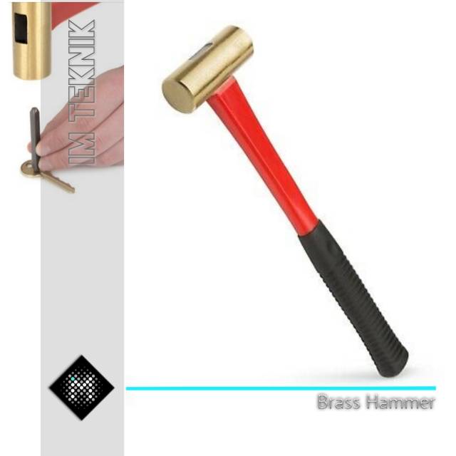 Brass Hammer palu kuningan 2 kg / palu besi batu