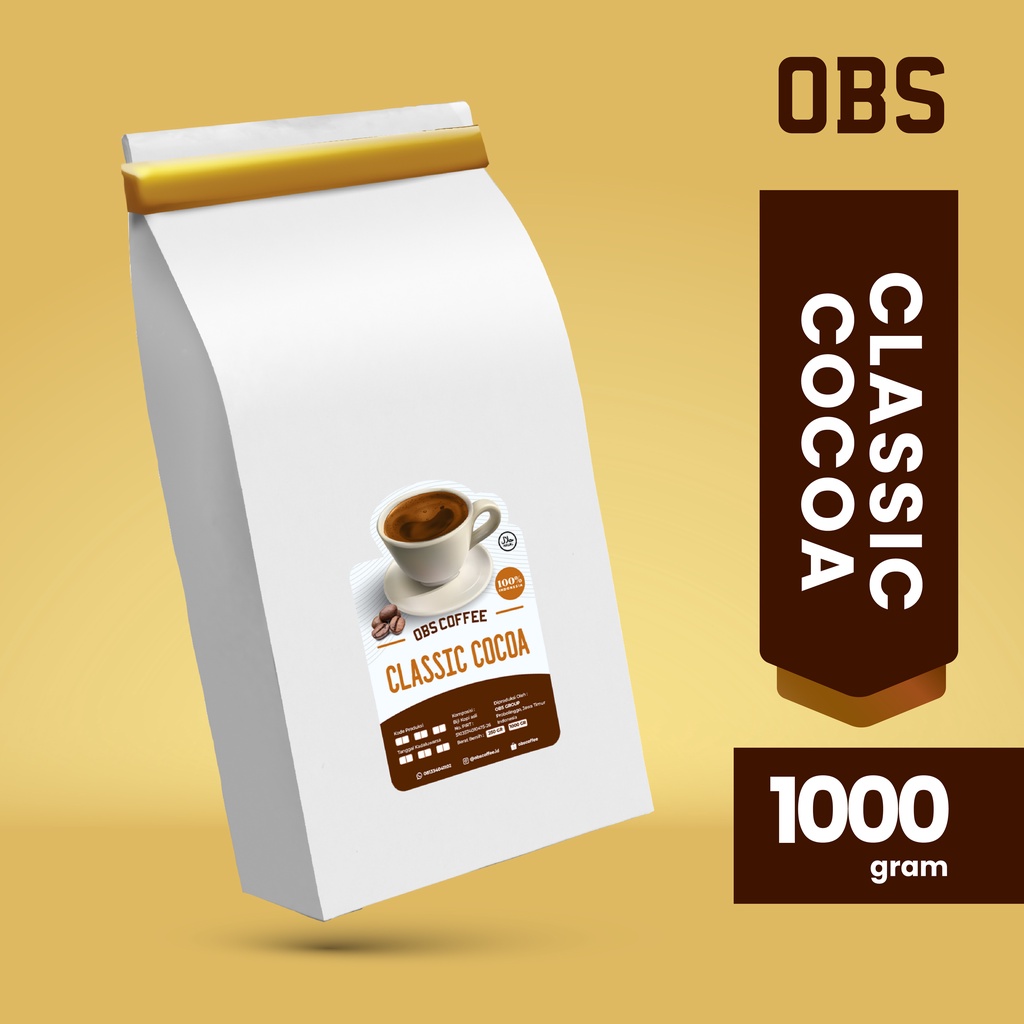 

Bubuk Coklat Classic Cocoa untuk 160 Cup | Bubuk Minuman Coklat Asli