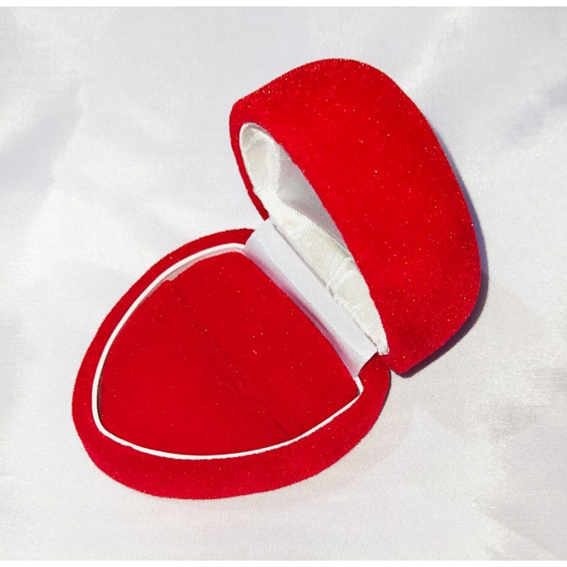 kotak perhiasan love cincin polos