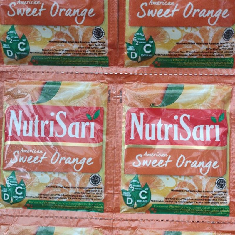 

nutrisari rasa Amerika sweet orange
