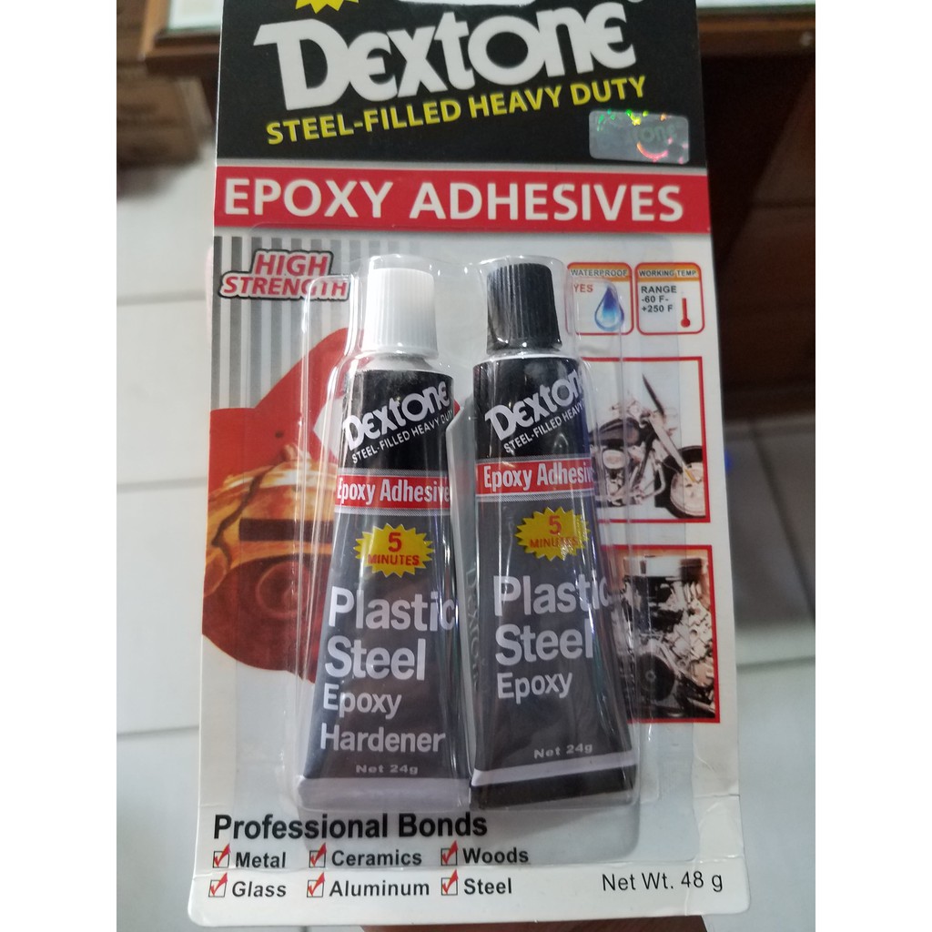 

Lem Campur Dextone 5 menit Epoxy Lem Besi Plastik Kaca Kayu Dll