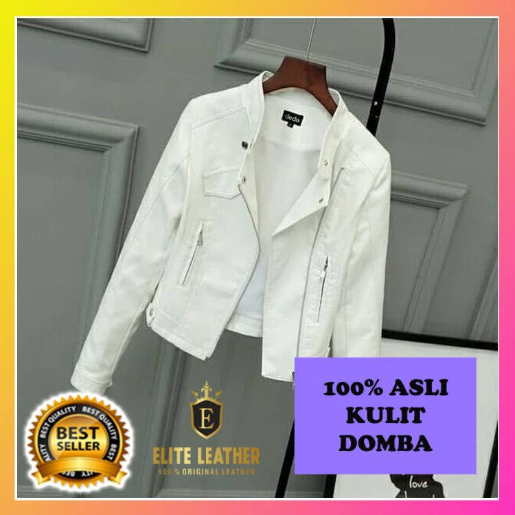 JAKET KULIT DOMBA COCOK UNTUK CEWEK STYLE BERGARANSI MODEL BARU KEREN EL241